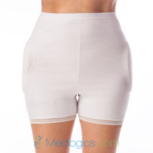 Female Hip protection pants with sewn-in protectors