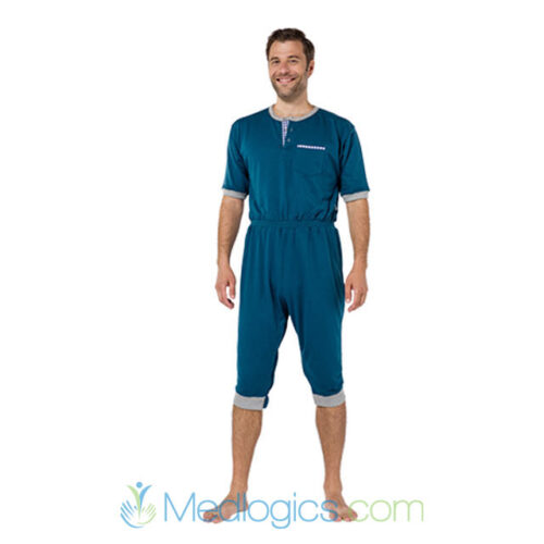 Incontinence pajamas with short sleeves and legs - Image 2