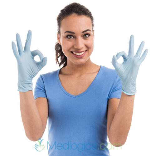 Soft nitrile gloves Basic - Blue – Image 4
